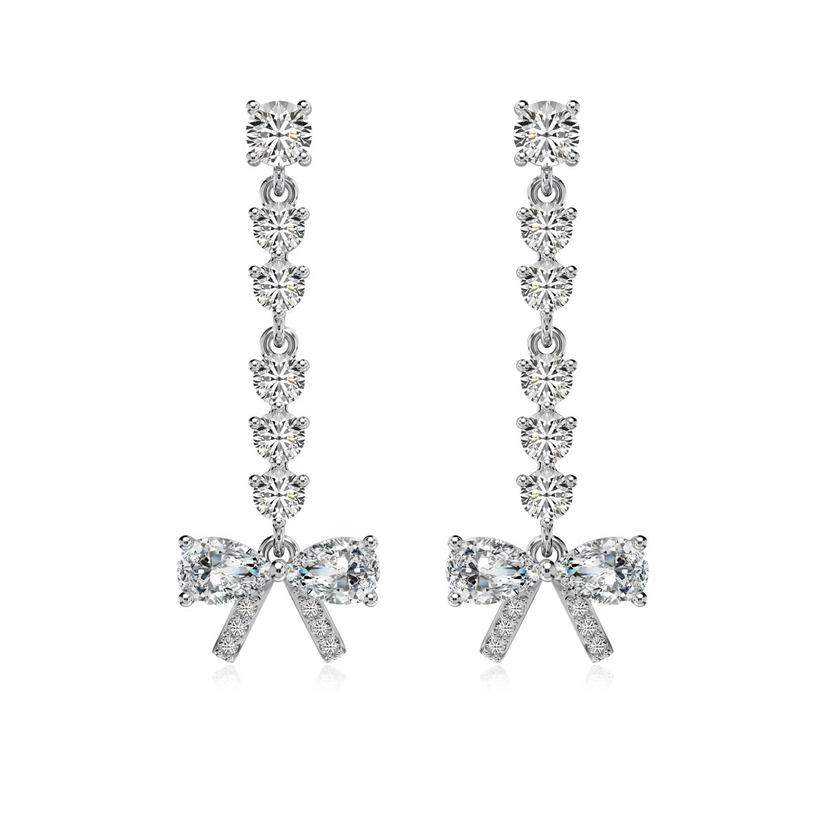 Oria- 925 Silver Dainty Zircon Drop Earrings
